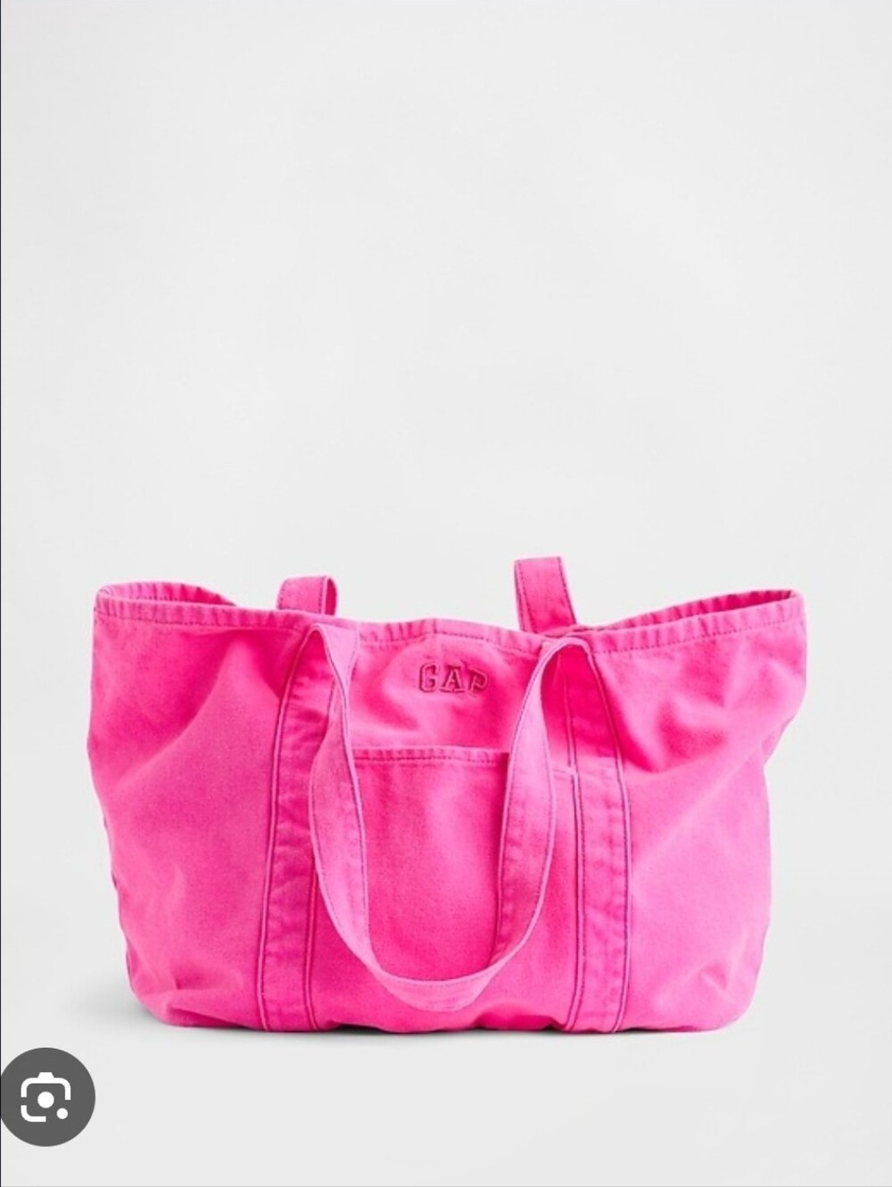NWT Gap Logo Tote Bag in Neon Pink Glow